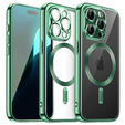 Case for iPhone 16 Pro Max, Electro MagSafe, green + Screen Glass