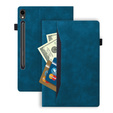 Case for Samsung Galaxy Tab S10 FE+ Plus, Classic, with space for stylus, blue