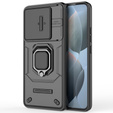 Case for Xiaomi Poco F6 Pro, KickStand Camera Lens, black