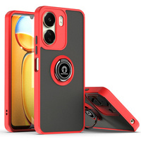 Case for Xiaomi Redmi 13C / Poco C65, Frosted Ring, red