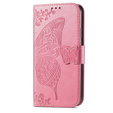 Flip case for Oppo Reno8 T, Butterfly, pink