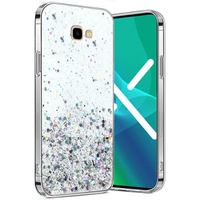 Case for Samsung Galaxy J4 Plus, Glittery, transparent