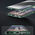 Magnetic Dual Glass MagSafe case for Samsung Galaxy S25 Ultra, green
