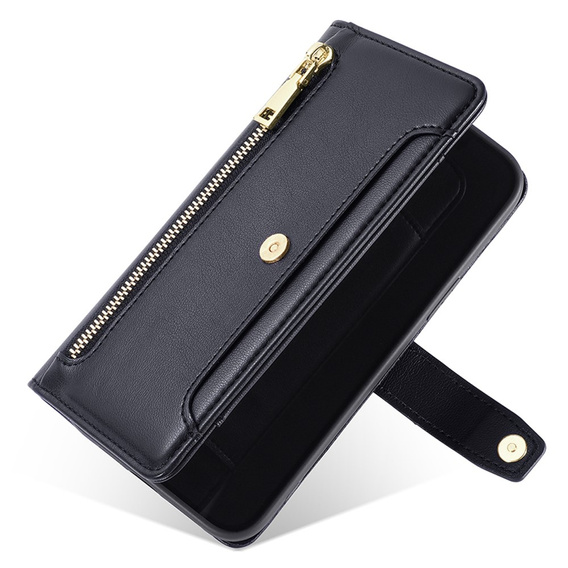 Flip case for Realme 12 Pro 5G / 12 Pro+ 5G, Wallet Zipper Pocket, black