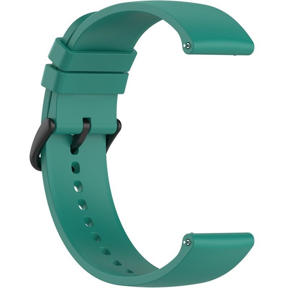 Silicone strap 20mm, Pine Green/Black Buckle