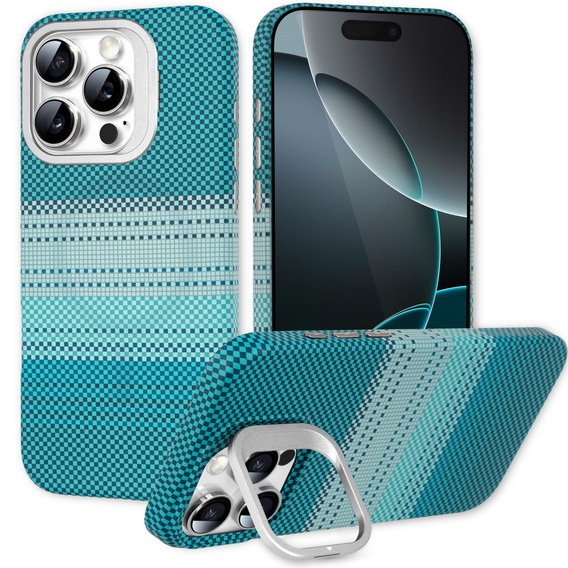Case for iPhone 16 Pro, Frame Kickstand, for MagSafe, Moon Green
