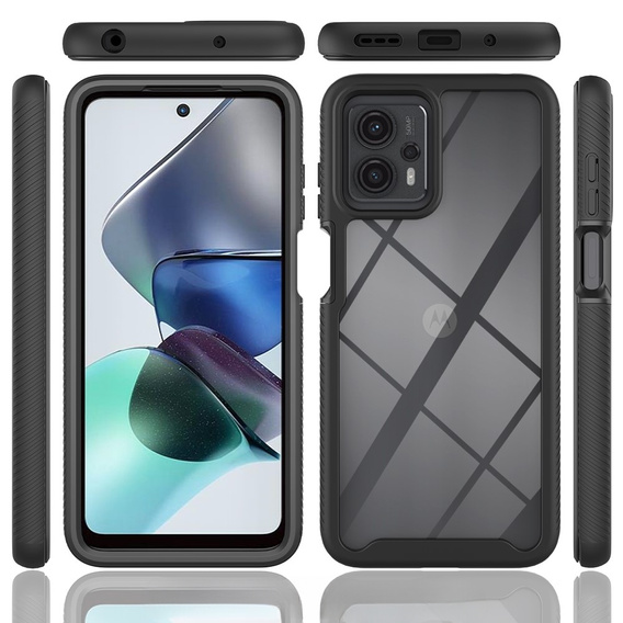 Case for Motorola Moto G13 / G23 4G, Shockproof, with film, black