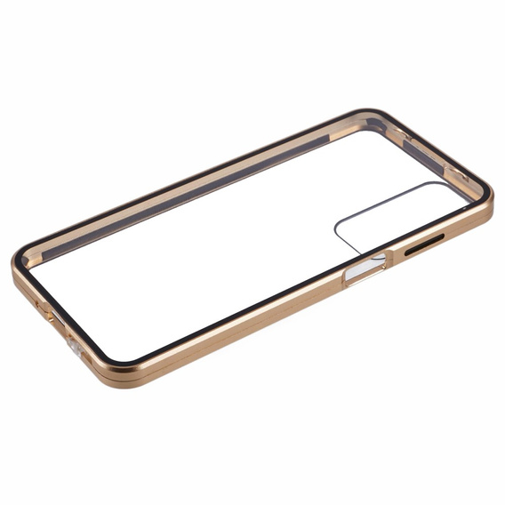Case for Samsung Galaxy A16, Magnetic Dual Glass, gold