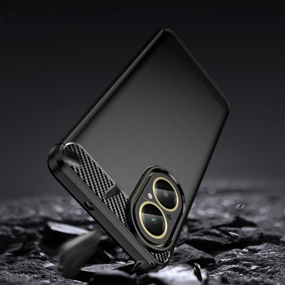 Case for Realme C67, Carbon, black