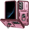 Case for Samsung Galaxy S24+ Plus, CamShield Slide, pink / red
