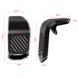 ERBORD Magnetic Car Holder for Phone on Windshield Grille, black carbon