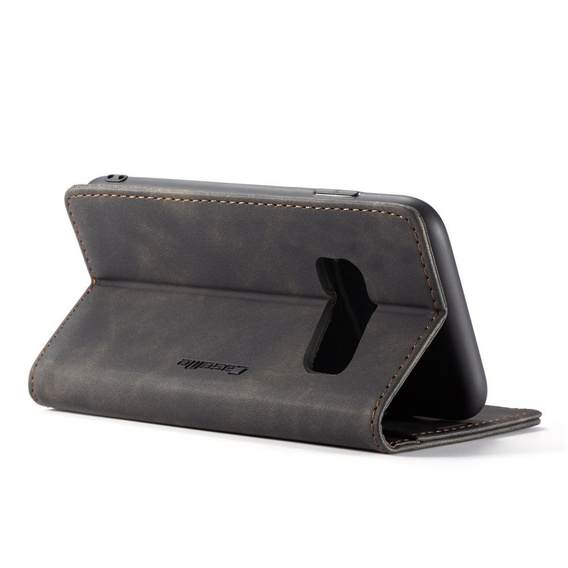 CASEME case for Samsung Galaxy S10, Leather Wallet Case, black