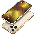 Case LUPHIE for iPhone 13 Pro, Armor Bumper, gold