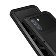 Love Mei Case for Samsung Galaxy S21 FE, armored with glass, black