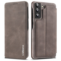 Flip case for Samsung Galaxy S22+ Plus 5G, LC.IMEEKE, coffee