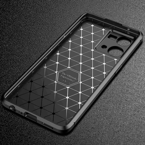 Case for Oppo Reno7 4G, Carbon Gel, black