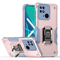 Case for Xiaomi Redmi 10C, Dual-Layer Armor, pink rose gold