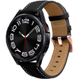Universal Leather Strap 20mm, Black