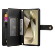 Flip case for Samsung Galaxy S25 Ultra, Wallet Zipper Pocket, black