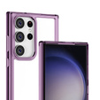 Case for Samsung Galaxy S23 Ultra, Fusion Hybrid, transparent / purple