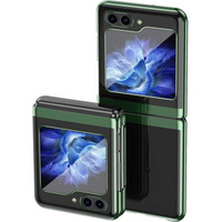 Case for Samsung Galaxy Z Flip7 FE / Z Flip6, PC Case, transparent / green