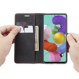 CASEME case for Samsung Galaxy A51, Leather Wallet Case, black