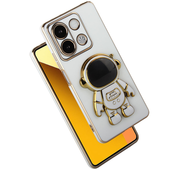 Case for Xiaomi Redmi Note 13 5G, Astronaut, white + 9H Tempered Glass