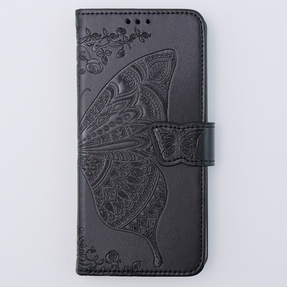 Flip case for Motorola Moto G54 5G, Butterfly, black