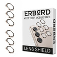2x ERBORD tempered glass for camera to Samsung Galaxy S24+ Plus, gold