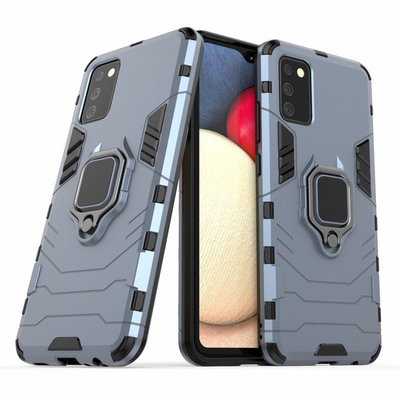 Case for Samsung Galaxy A02S, Kickstand Ring, blue