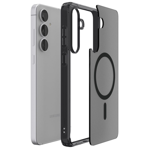 Spigen Ultra Hybrid MagSafe case for Samsung Galaxy S25 Ultra, Frost Black