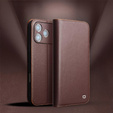 QIALINO leather wallet flip case for iPhone 17 Pro Max - brown