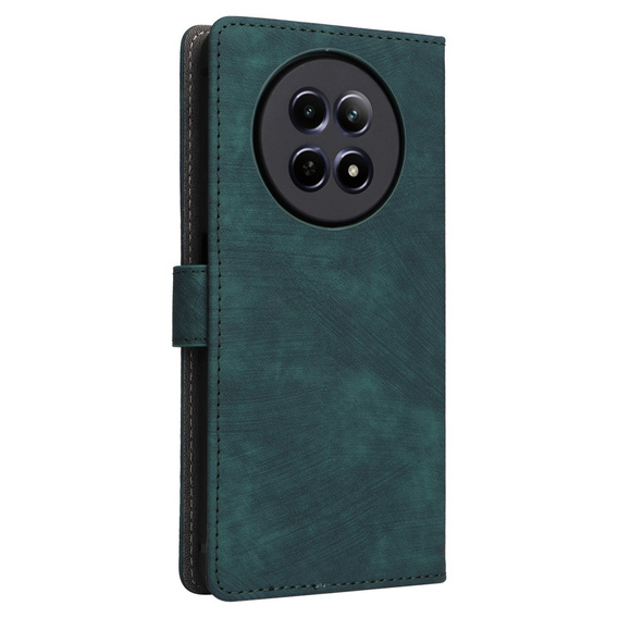 Flip case for Realme 12 5G, RFID Wallet, green