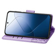 Flip case for Xiaomi 14T, Butterfly, purple