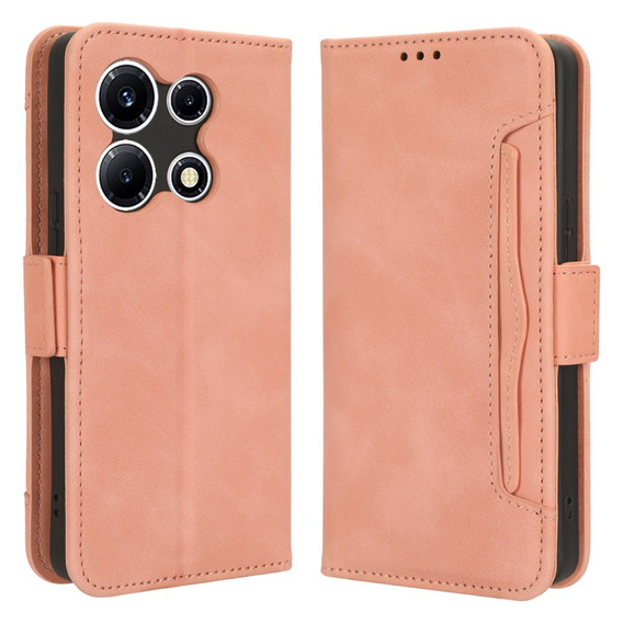 Flip case for Infinix Note 30 VIP, Card Slot, pink
