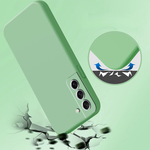 Case for Samsung Galaxy S21 FE, Silicone Lite, mint