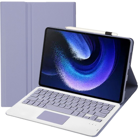 Case + keyboard Xiaomi Pad 6 / 6 Pro, Touchpad, purple