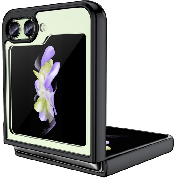Case for Samsung Galaxy Z Flip 5 5G, Fusion Hybrid, transparent / black