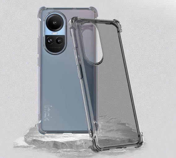 IMAK case for Oppo Reno 10 / 10 Pro, Dropproof, transparent / black