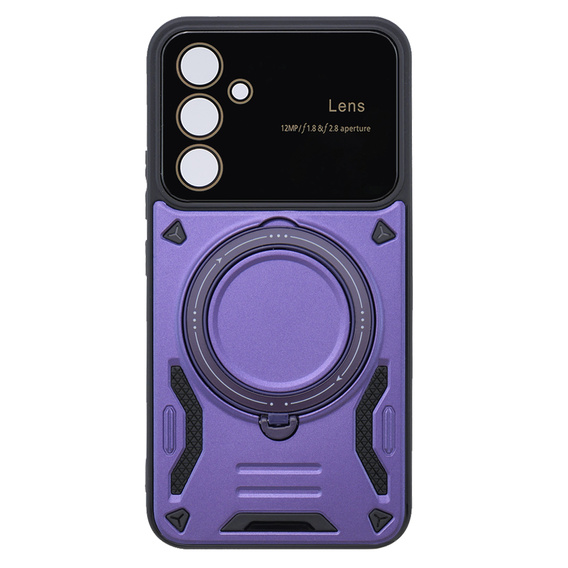 BENKS Kevlar Case for Samsung Galaxy A54 5G, for MagSafe, Carbon Fiber, purple