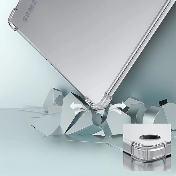 Case for Samsung Galaxy Tab A9, Silicone, transparent