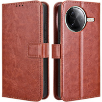 Flip case for Xiaomi Poco F7 Pro, Crazy Horse Wallet, brown