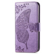 Flip case for Xiaomi 14T, Butterfly, purple