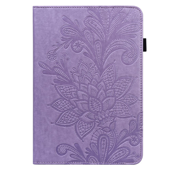 Flap case for Lenovo Pad M9, flower, purple