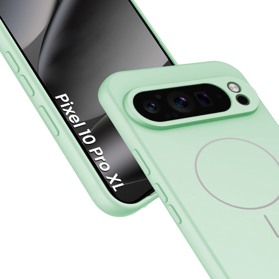 Silicone sleeve for Google Pixel 10 Pro XL, for MagSafe, green