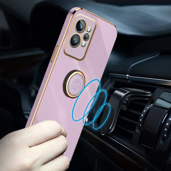 Case for Realme GT2 Pro, Electro Ring, purple