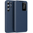 Flip case for Samsung Galaxy S23 Ultra, Smart View Wallet, blue