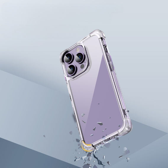 Case for iPhone 14 Pro, ERBORD CornerShield, transparent