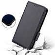 Flip case for Ulefone Note 12P, Wallet Litchi Magnet, black