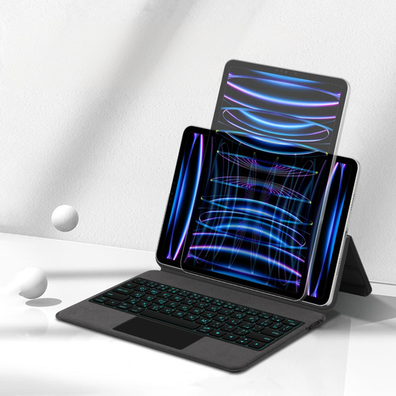 Keyboard Case for iPad Pro 11" 2024, Magnetic Keyboard Touchpad, black